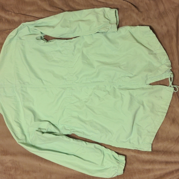 J. Crew hooded zip up, button up long sleeve jacket. Size XS. Good condition - Picture 6 of 9